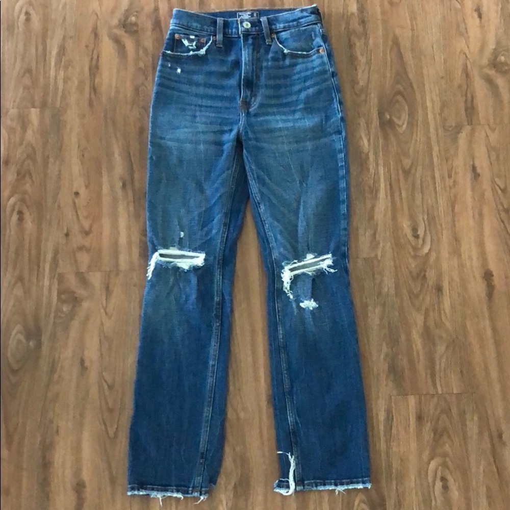 Abercrombie & Fitch Ultra High Rise Straight Jeans
